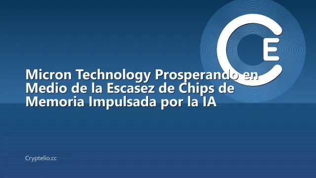 Micron Technology Prosperando en Medio de la Escasez de Chips de Memoria Impulsada por la IA