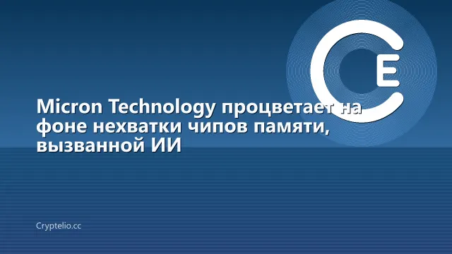 Micron Technology процветает на фоне нехватки чипов памяти, вызванной ИИ