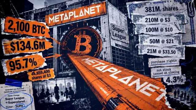 Metaplanet obtendrá el control de Super League con una inversión de 134.6 millones de dólares