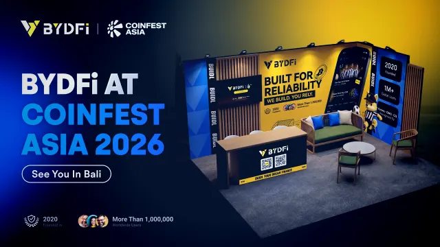 BYDFi als Goldsponsor bei Coinfest Asia 2026 in Bali