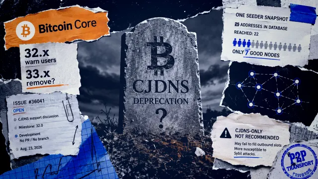 Bitcoin Core Debatirá la Eliminación del Soporte a CJDNS Ante Preocupaciones de Seguridad