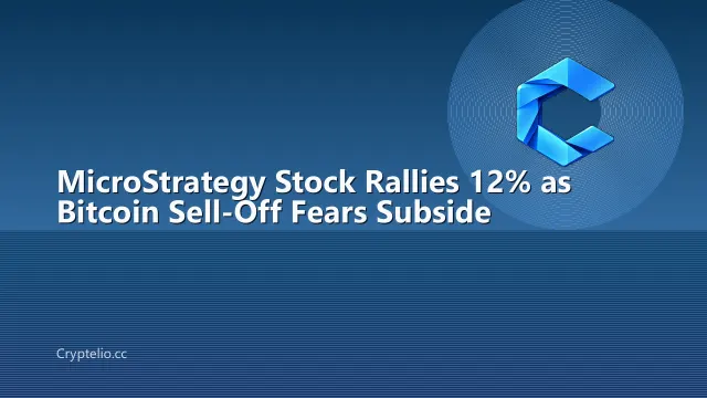 MicroStrategy Stock Rallies 12% as Bitcoin Sell-Off Fears Subside