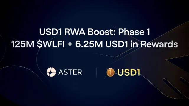 Aster und World Liberty Financial starten USD1 RWA Boost Phase 1 mit 125 Millionen WLFI Belohnungen