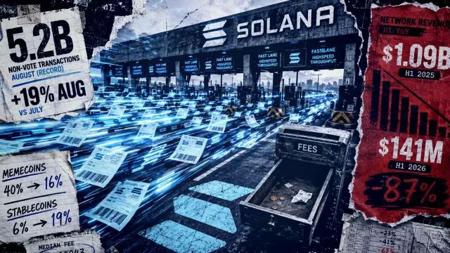 Solana verarbeitet 5,2 Milliarden Transaktionen trotz Rückgang der Einnahmen und bevorstehender Token-Freigaben