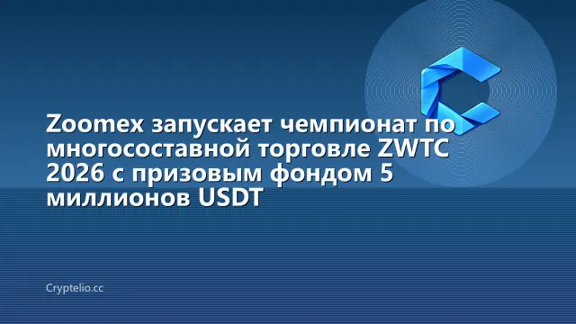 Zoomex запускает чемпионат по многосоставной торговле ZWTC 2026 с призовым фондом 5 миллионов USDT