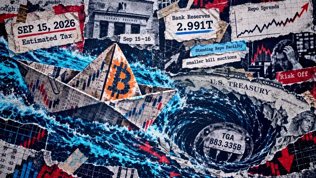 Bitcoin steht unter Liquiditätsdruck vor US-Steuerfrist und Fed-Sitzung