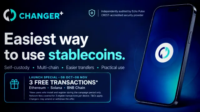Changer+ Launches User-Friendly Self-Custodial Wallet for Stablecoins
